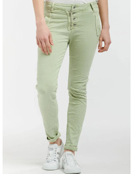 Melly & Co 4 Button Slim Fit Jeans | Mint