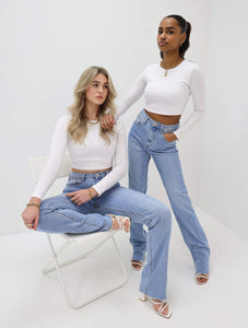 Redial Straight Leg Jeans | Vintage Soft Blue