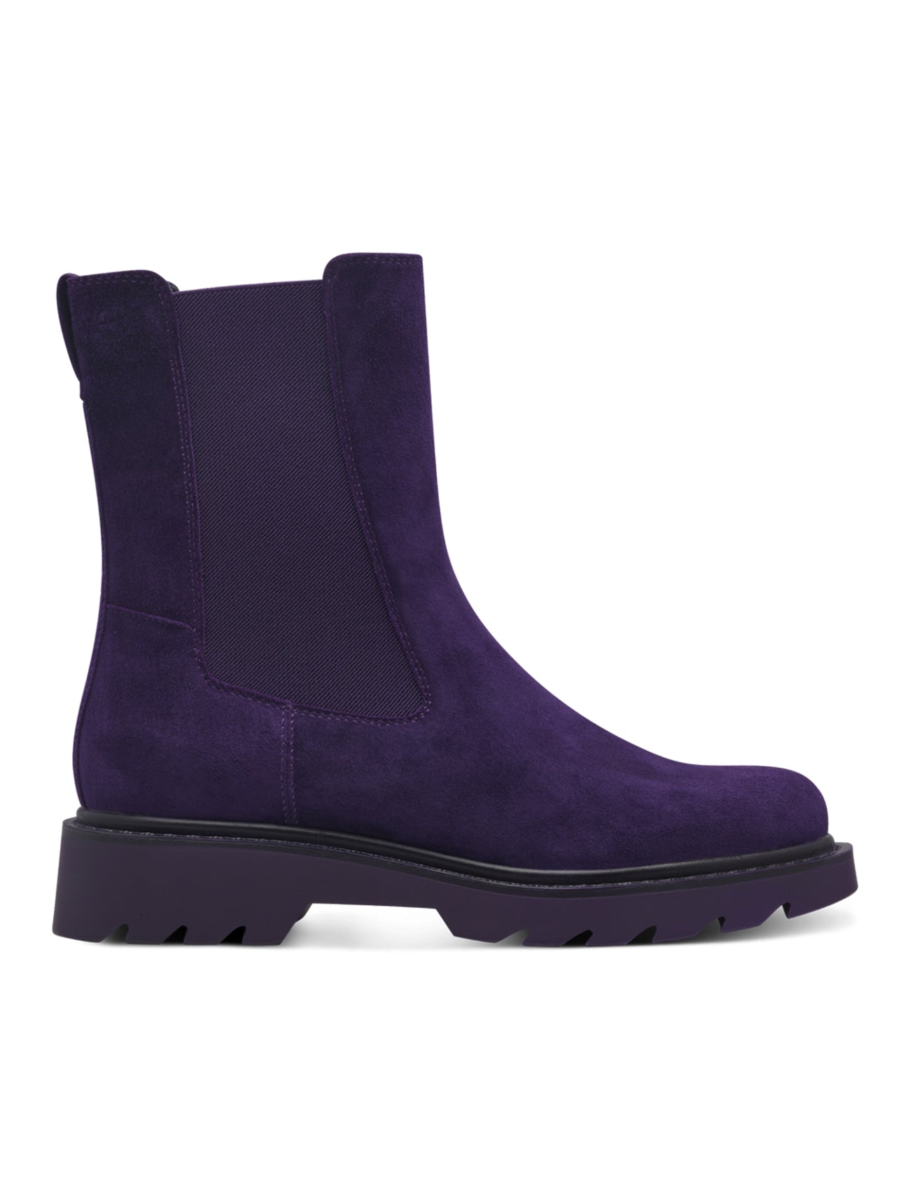 Tamaris Chunky Chelsea Ankle Boot | 25477 | Purple Nubuck